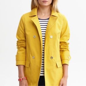 Banana Republic Jacket/Coat - Yellow/Canary - Size M
